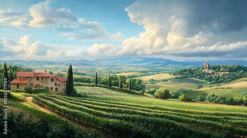 Fototapeta premium Scenic Italian Countryside 