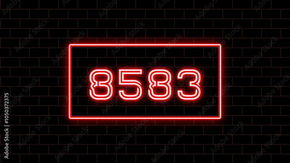 8583年のネオン文字 8583年のネオン文字