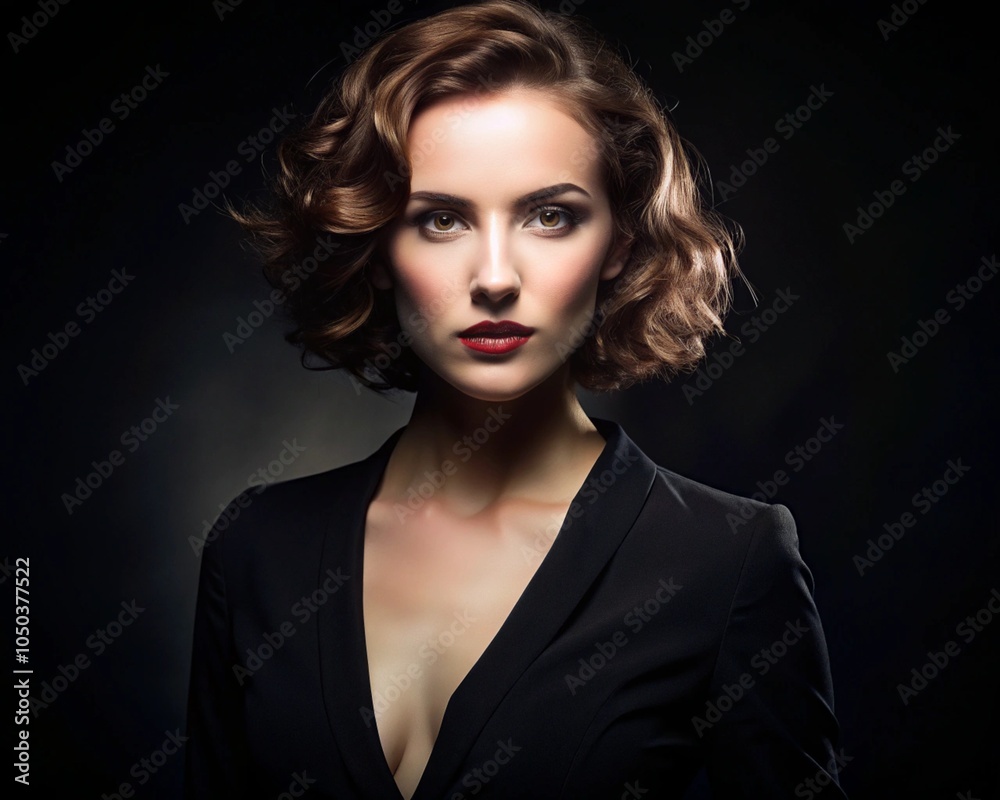 Vibrant Portrait of Confidence generative ai Vibrant Portrait of Confidence generative ai