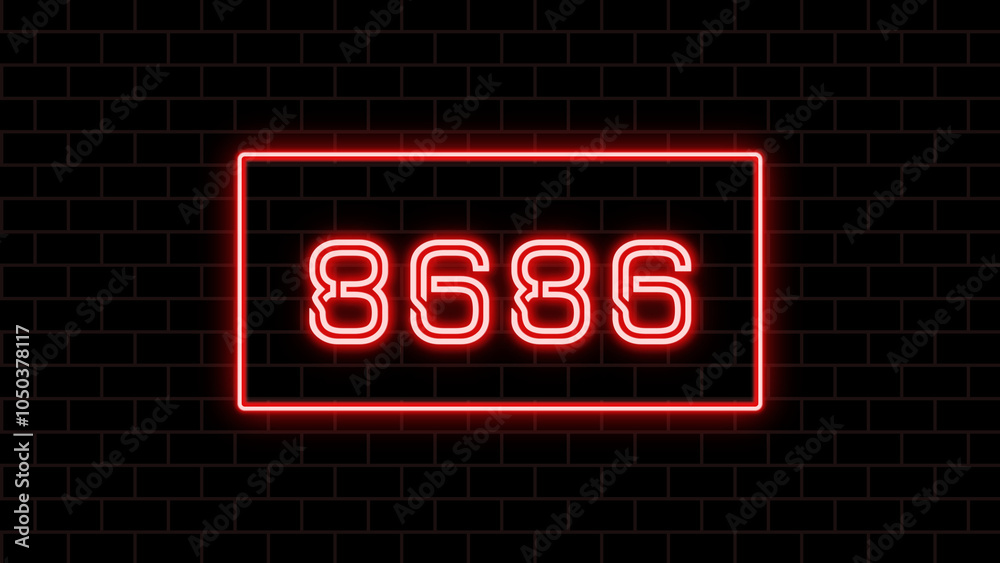8686年のネオン文字 8686年のネオン文字