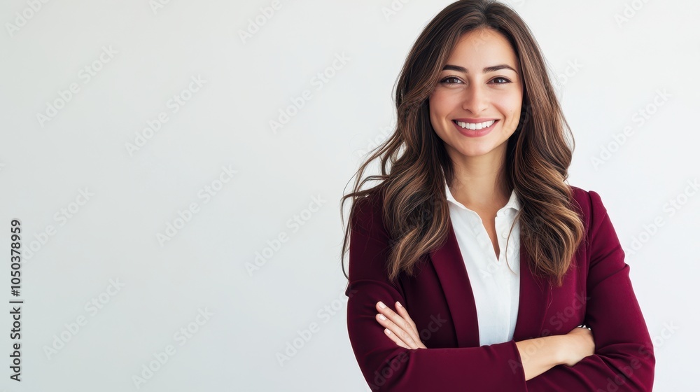 The Confident Businesswoman Smiling