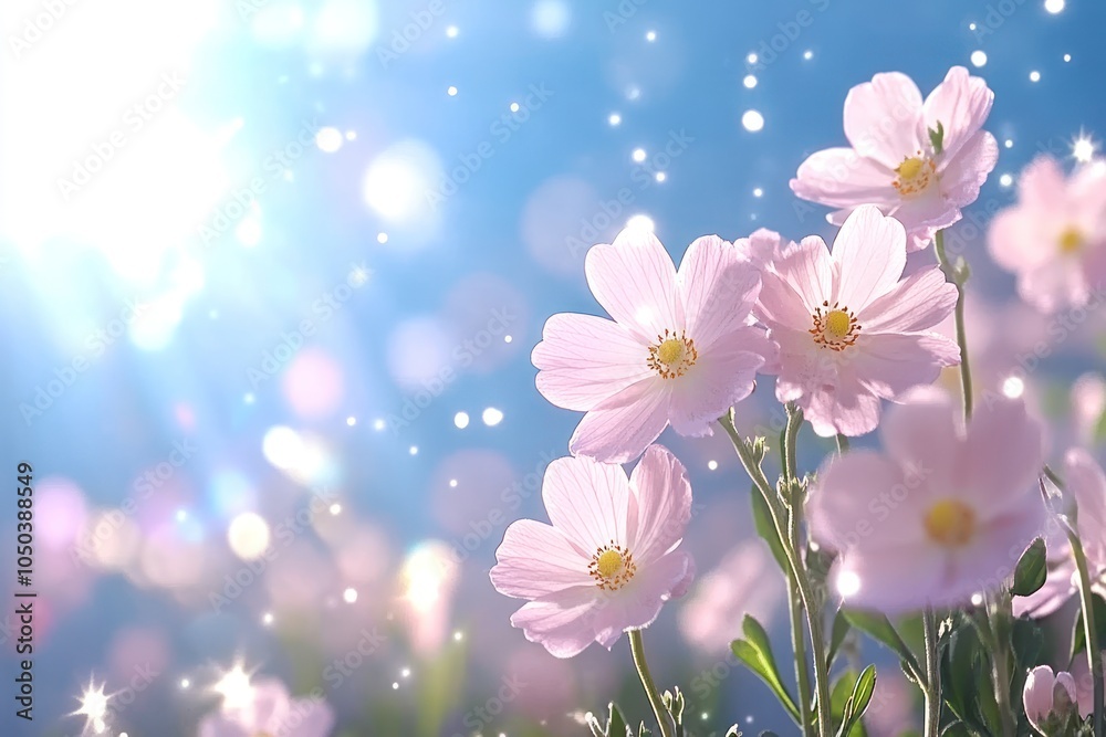 Pink Blooming Aneome Hupehensis Flowers in Garden - Stock Footage Pink Blooming Aneome Hupehensis Flowers in Garden - Stock Footage