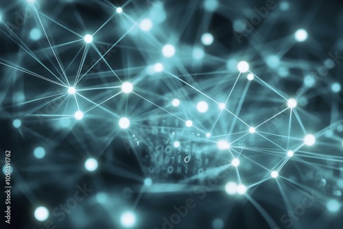 Abstract Network Connection - Digital Technology Background