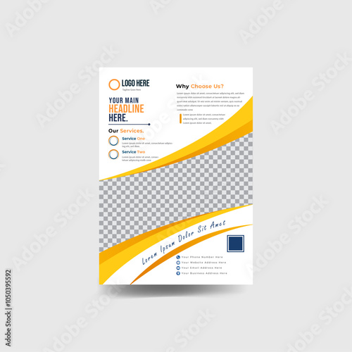  Brochure design modern Flyer, post, poster, size in A4, .Not only text but also picture is carries by it.   . we can use it for all kinds of poster or flyer like-traveling, product introducing etc.
