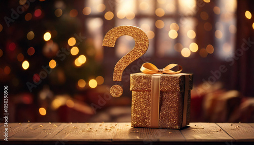 プレゼントボックスの中身はなんだろう?クエスチョンマーク
