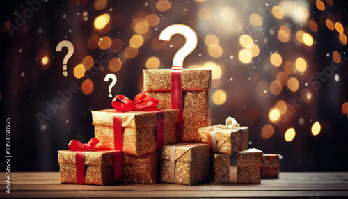 プレゼントボックスの中身はなんだろう?クエスチョンマーク