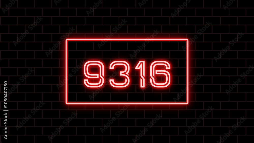 9316年のネオン文字 9316年のネオン文字