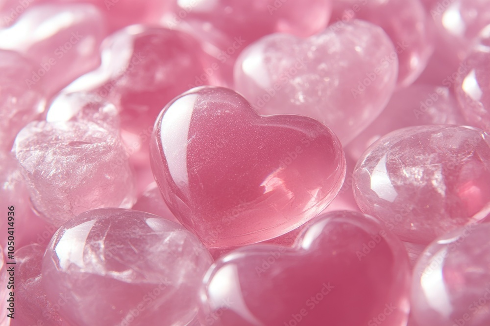 Pink Heart Shaped Stones for Decoration or Gifts Pink Heart Shaped Stones for Decoration or Gifts