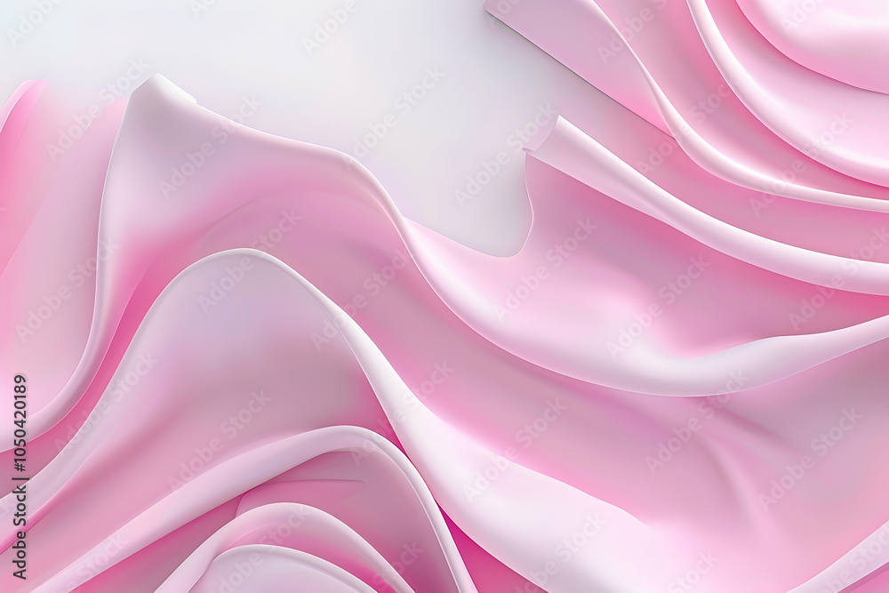 Obraz premium Abstract pink flowing fabric background.