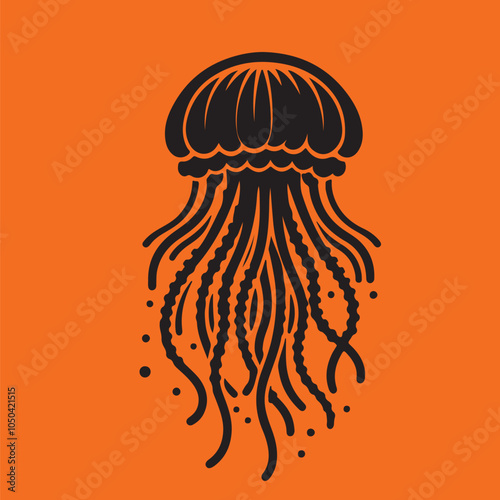 jelly fish vector illustration 