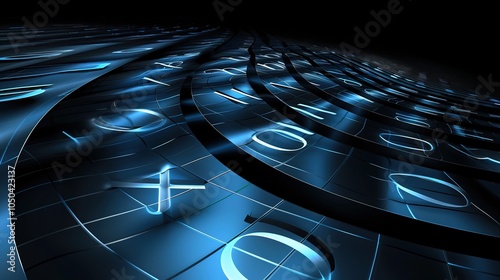 Abstract Numerical Background - a complex and intriguing visual. The abstract numerical background presents a captivating and thought-provoking mathematical scene.