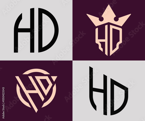 Creative simple Initial Letters HD Logo Designs Bundle.