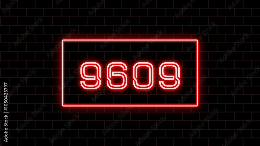 9609年のネオン文字 9609年のネオン文字