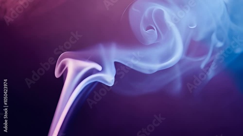 Slow-Moving Smoke Swirls with Subtle Color Transitions and Dark Background
