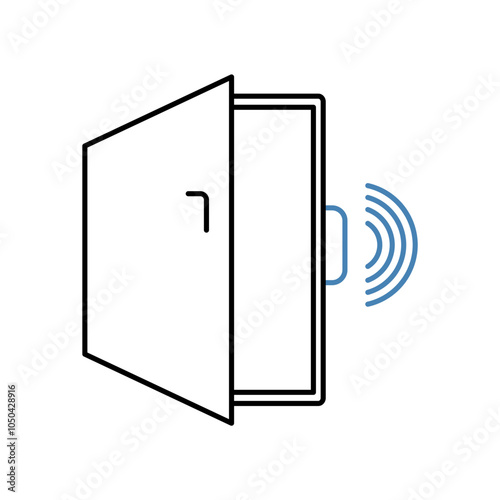 sensor concept line icon. Simple element illustration. sensor concept outline symbol design.