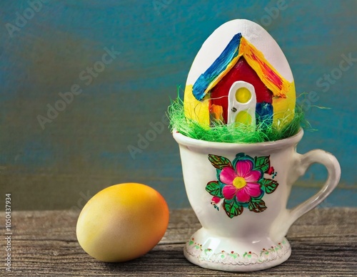 Wallpaper Mural painted easter eggs Torontodigital.ca