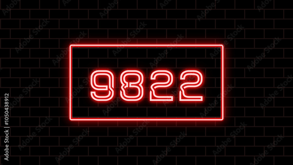 9822年のネオン文字 9822年のネオン文字