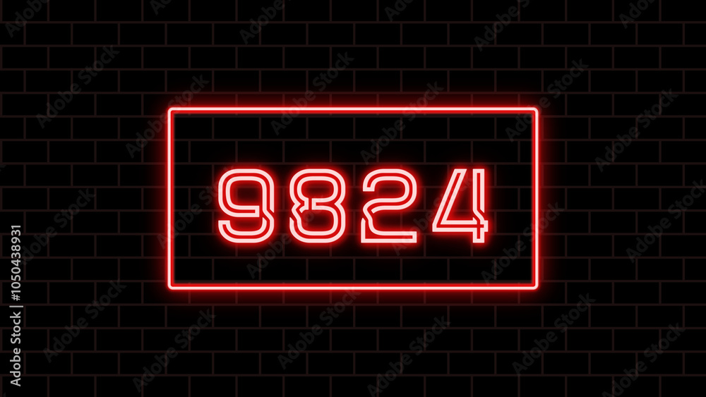 9824年のネオン文字 9824年のネオン文字