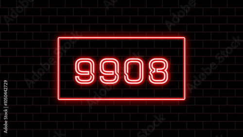 9908年のネオン文字