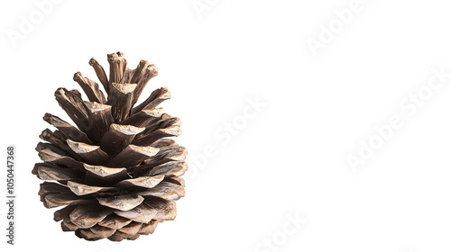 Pine cone on a white background