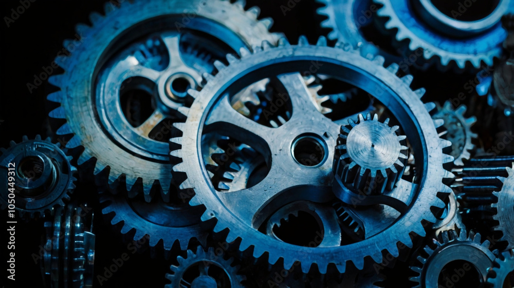 Metal durable gears, working clock mechanism Metal durable gears, working clock mechanism