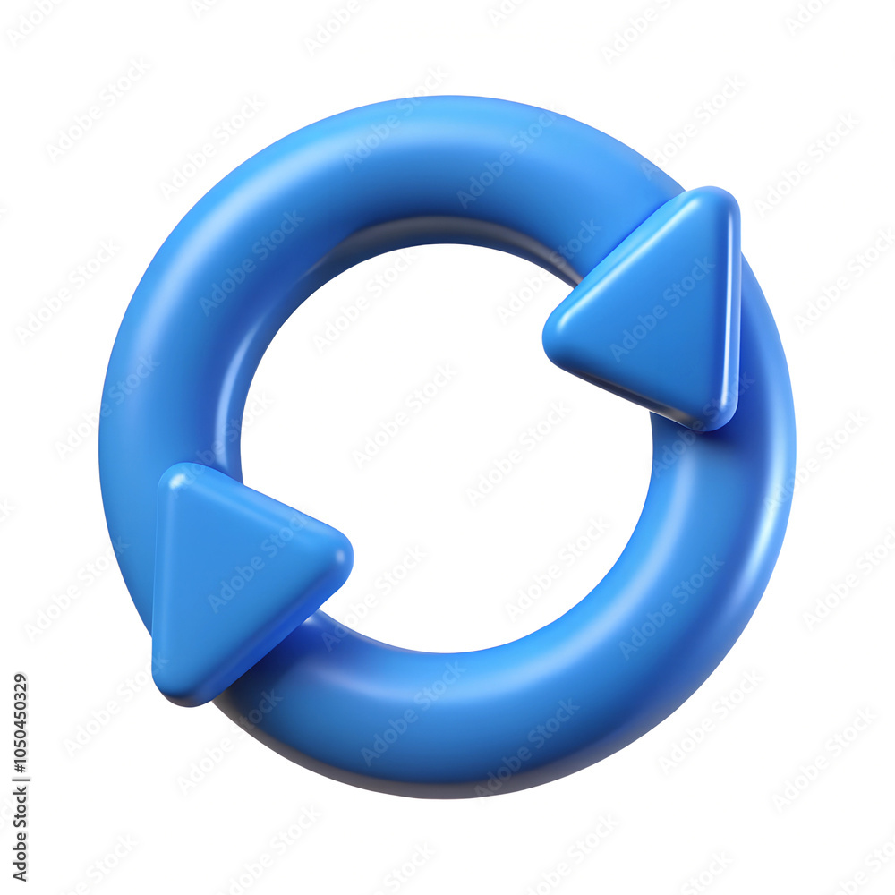 Repeat icon, isolated on a white background Repeat icon, isolated on a white background