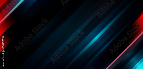 Red and blue diagonal stripes background. Design for poster, banner, flyer, brochure, presentation