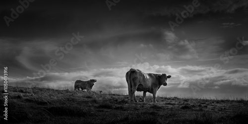 Vache Charolaise Coiron Ardèche France