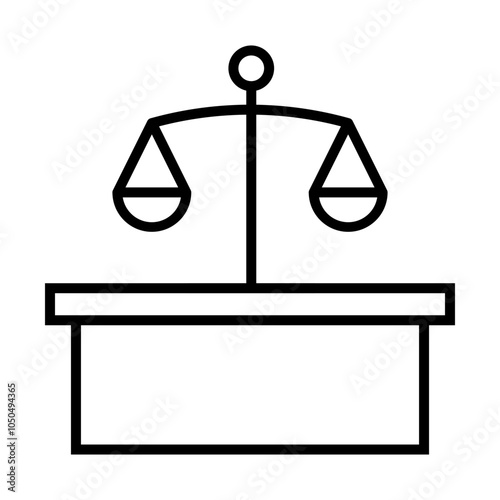 Courtroom icon Design