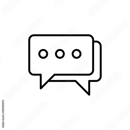 Conversation icon Flat fill set collection