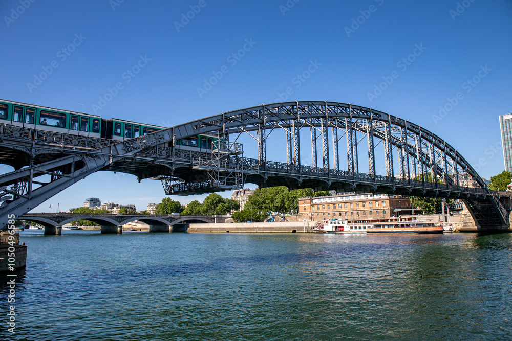 Naklejka premium Paris - River Seine near Bercy