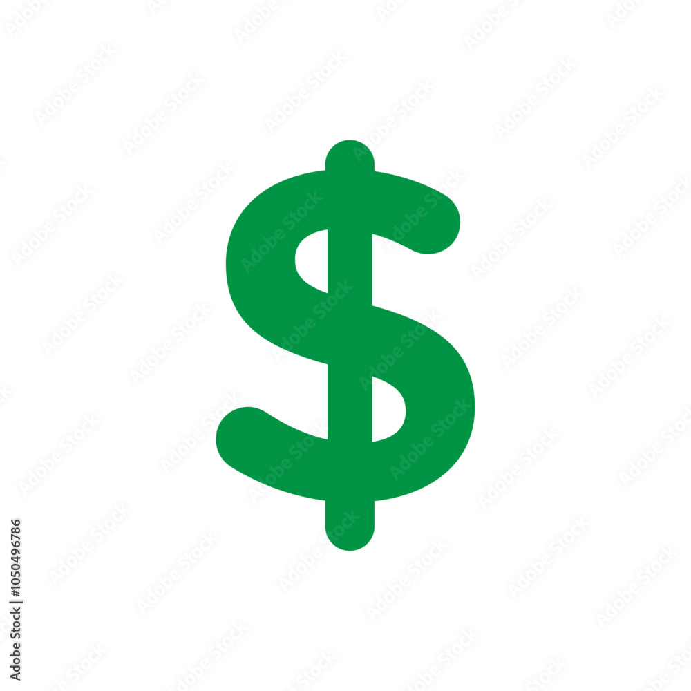 Obraz premium Dollar icon Flat fill set collection