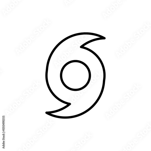 Hurricane icon Flat fill set collection