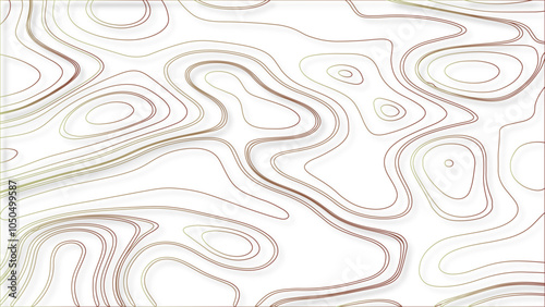 Topographic map contours in hilly or mountainous terrain. Vector abstract topographic map concept with space for your copy.