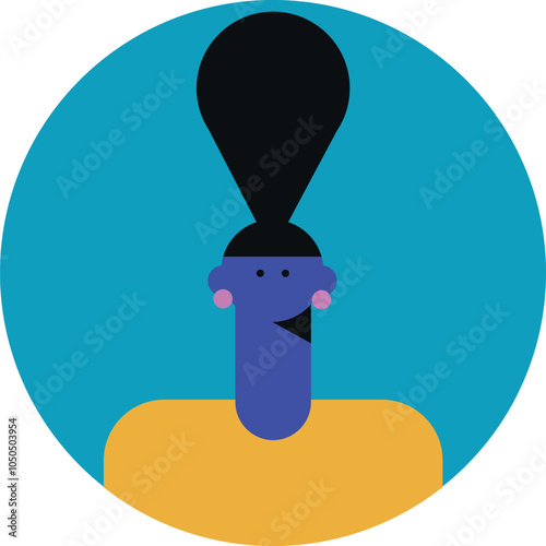 People avatars. Icons for games, online communities, web forums. Vector illustration in flat cartoon style	
