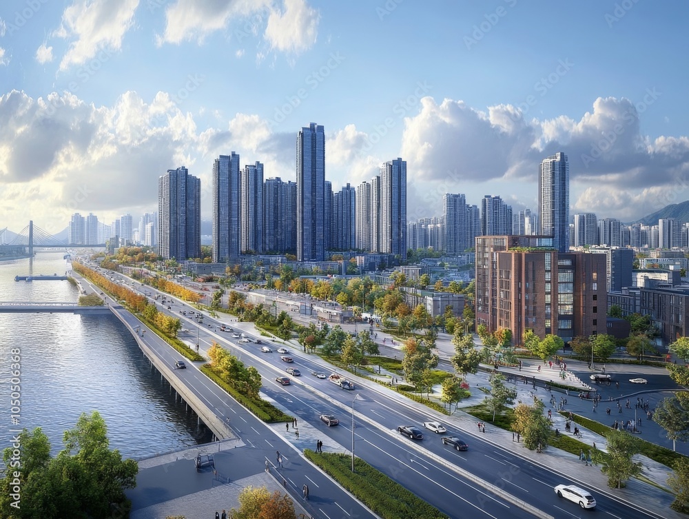 Fototapeta premium city skyline