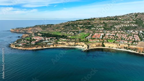 Coastline of Palos Verdes, California from Drone Over Abalone Bay