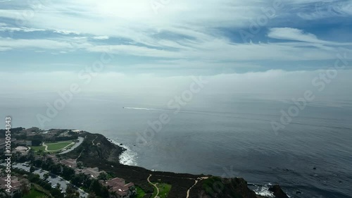 Drone Aerial Flying Out To Abalone Cove, Palos Verdes