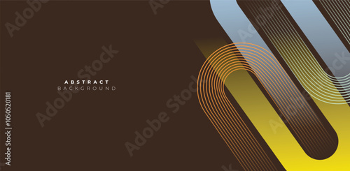 Gradient Flowing Stock Line Waving Particle Geometric Abstract Background. Modern Futuristic Rectangle Wavy Lines Pattern Background Concept For Science, Music Cover, Website, Header, Banner