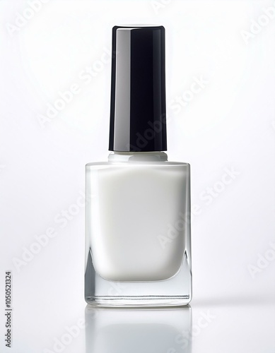 White nail polish bottle