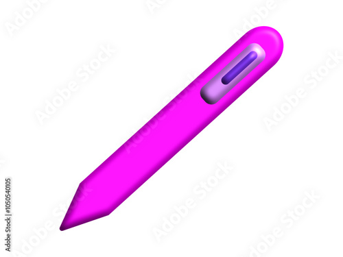 3d pen stylus icon vector illustration, isolated on white