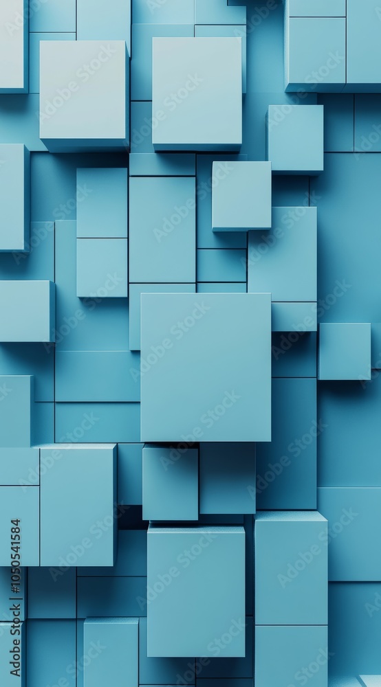 Abstract Blue and Turquoise 3D Blocks Background, Modern Tech Design, Perfectly Aligned Multisized Blocks, Futuristic Geometric Pattern, Digital Art, Sci-Fi Themed Minimalist, Generative AI Abstract Blue and Turquoise 3D Blocks Background, Modern Tech Design, Perfectly Aligned Multisized Blocks, Futuristic Geometric Pattern, Digital Art, Sci-Fi Themed Minimalist, Generative AI