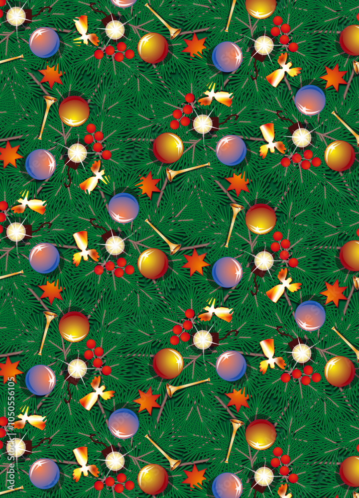 christmas endless pattern