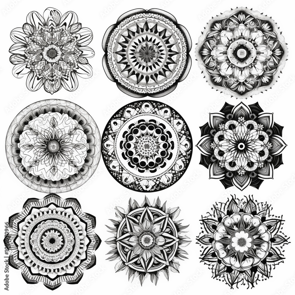 Circular pattern Circular pattern