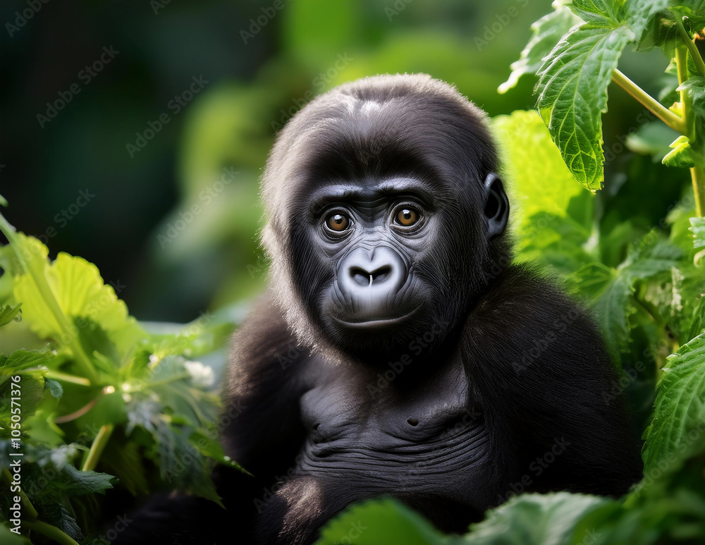 Portrait eines jungen Gorillas
