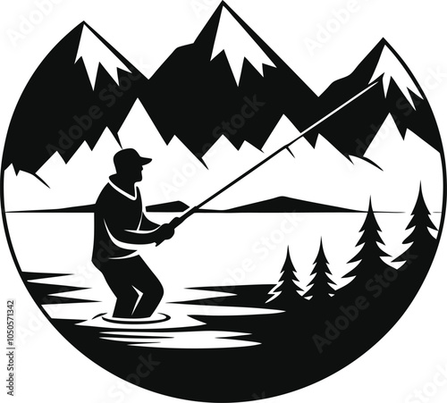 fishing in the mountains