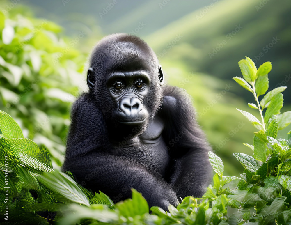 Niedliches Gorilla Baby