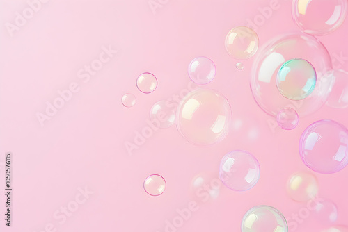 pink bubble background