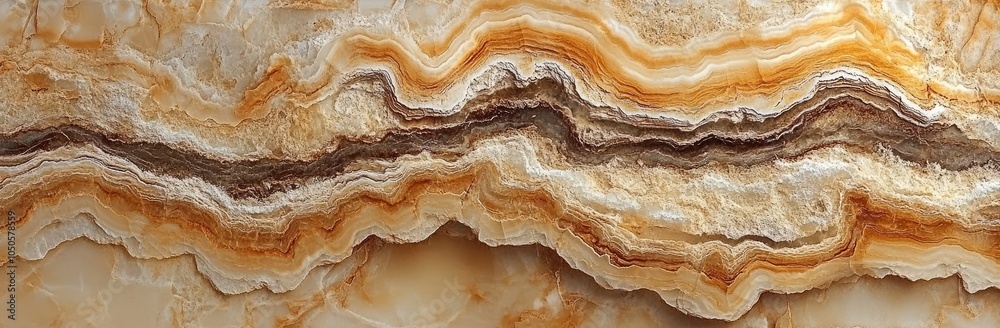 Fototapeta premium A close-up of layered stone with rich colors and textures, showcasing natural beauty.