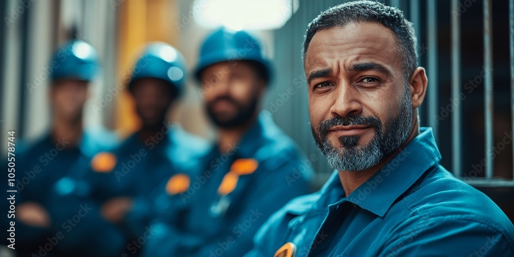 Professional Team of Correctional Officers and Jailer Ensuring Security in Prison, Generative AI Professional Team of Correctional Officers and Jailer Ensuring Security in Prison, Generative AI